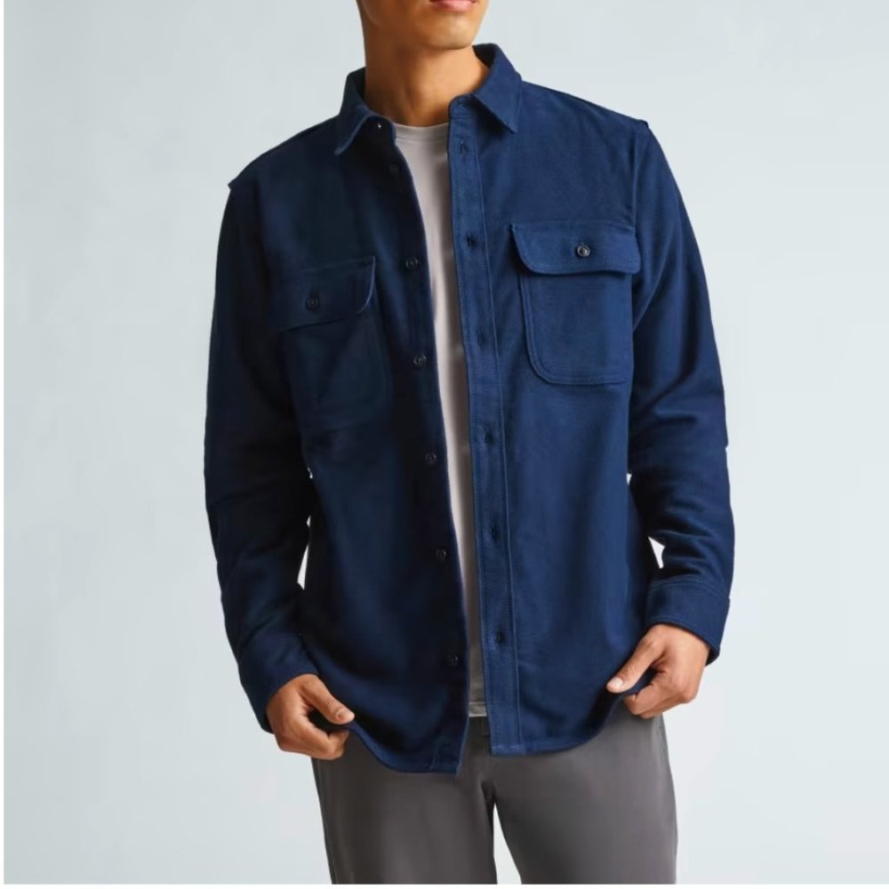 Everlane Men’s/Unisex Uniform Heavyweight Overshirt Light Jacket Navy M